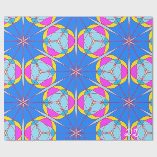 Einzigartiges Muster-Abstraktes Wrapping-Papier Geschenkpapier (Flach)