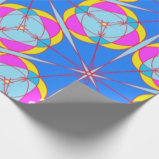 Einzigartiges Muster-Abstraktes Wrapping-Papier Geschenkpapier (Ecke)