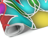 Einzigartiges Muster-Abstraktes Wrapping-Papier Geschenkpapier (Rolleneckpunkt)