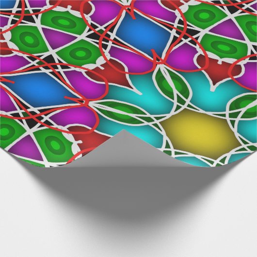 Einzigartiges Muster-Abstraktes Wrapping-Papier Geschenkpapier (Ecke)