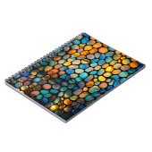 Einzigartiges Muster aus farbenfrohen, gestanzten Notizblock (Linke Seite)