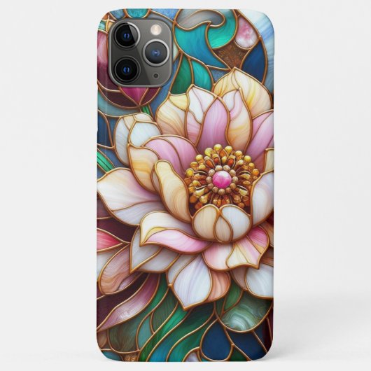 Einzigartiges Muster aus geblümtem Glas Case-Mate iPhone Hülle (Rückseite)