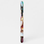 Einzigartiges Muster aus geblümtem Glas iPhone Hülle (Linke Seite)