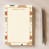 Einzigartiges Muster Boho Bohemischer Regenbogenle Post-it Klebezettel