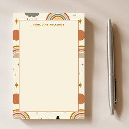 Einzigartiges Muster Boho Bohemischer Regenbogenle Post-it Klebezettel