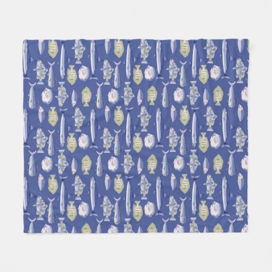 Einzigartiges Muster Fleecedecke (Vorderseite (Horizontal))