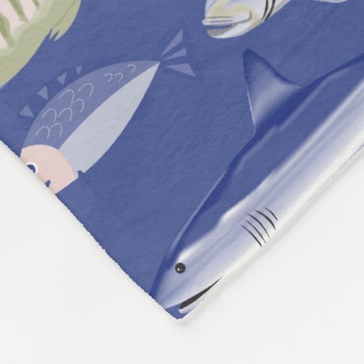 Einzigartiges Muster Fleecedecke (Ecke)