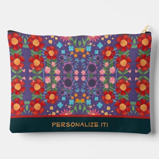 Einzigartiges Muster Fun Custom Accessory Bag Zubehörtasche (Rückseite)