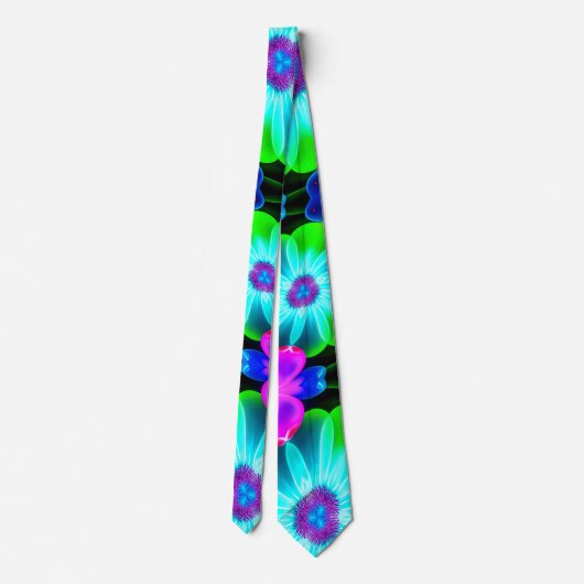 Einzigartiges Muster für Blume Krawatte (Rückseite)