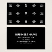 Einzigartiges Muster für moderne Logos | Schwarz (Vorne & Hinten)