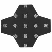 Einzigartiges Muster für moderne Logos | Schwarz Fußball (Flach)