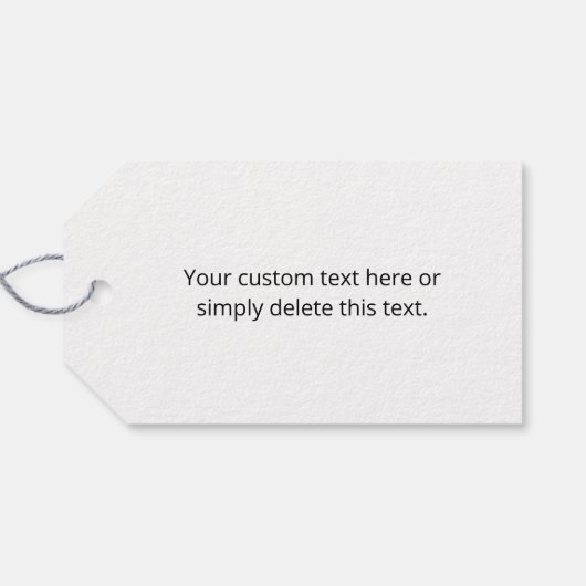 Einzigartiges Muster für moderne Logos | Schwarz Geschenkanhänger (Rückseite Horizontal)