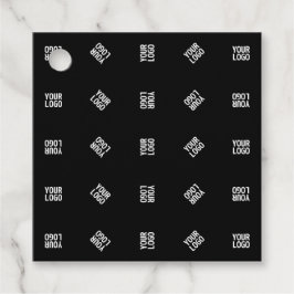 Einzigartiges Muster für moderne Logos | Schwarz Geschenkanhänger