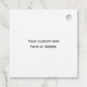 Einzigartiges Muster für moderne Logos | Schwarz Geschenkanhänger (Rückseite)