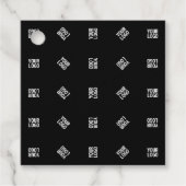 Einzigartiges Muster für moderne Logos | Schwarz Geschenkanhänger (Vorderseite)