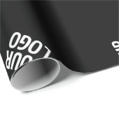 Einzigartiges Muster für moderne Logos | Schwarz Geschenkpapier (Rolleneckpunkt)