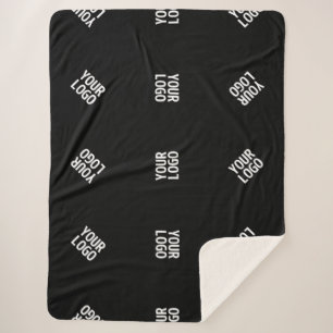 Einzigartiges Muster für moderne Logos Schwarz Sherpadecke