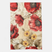 Einzigartiges Muster für Vintage Sonnenblumen und Geschirrtuch (Vertikal)