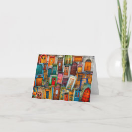 Einzigartiges Muster für Vintage Türverkleidung Karte