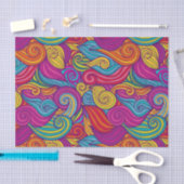 Einzigartiges Muster für Wirbel mit schroffen Stre Seidenpapier (Handwerk)