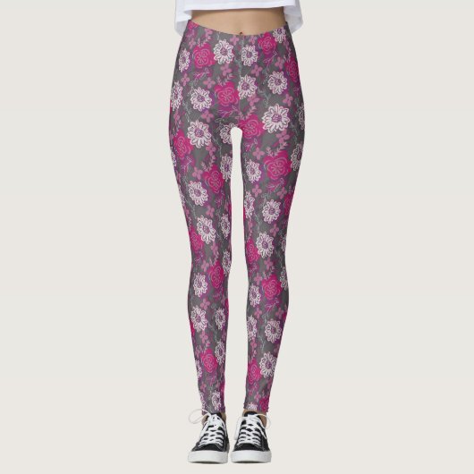 Einzigartiges Muster im Frühling Leggings (Vorderseite)