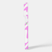 Einzigartiges Muster in Rosa und Weiß Case-Mate iPhone Hülle (Rückseite / Links)