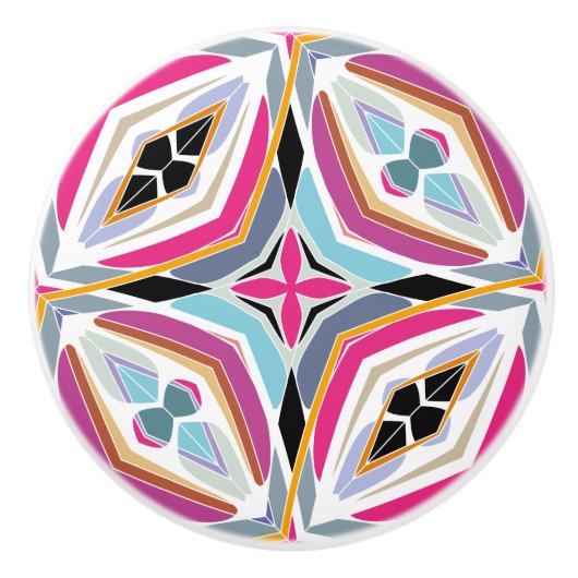 Einzigartiges Muster Keramikknauf (Vorderseite)