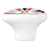 Einzigartiges Muster Keramikknauf (Seitenansicht)