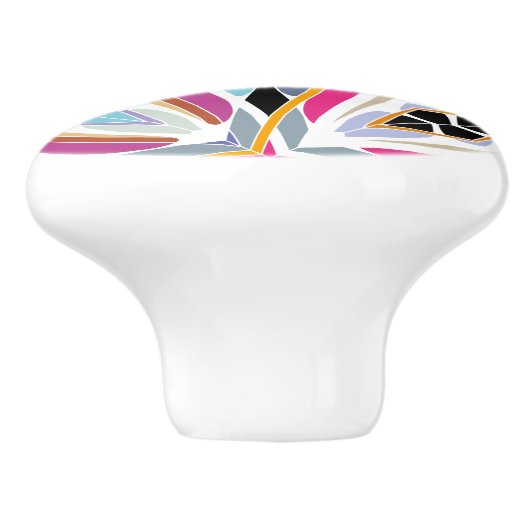 Einzigartiges Muster Keramikknauf (Seitenansicht)