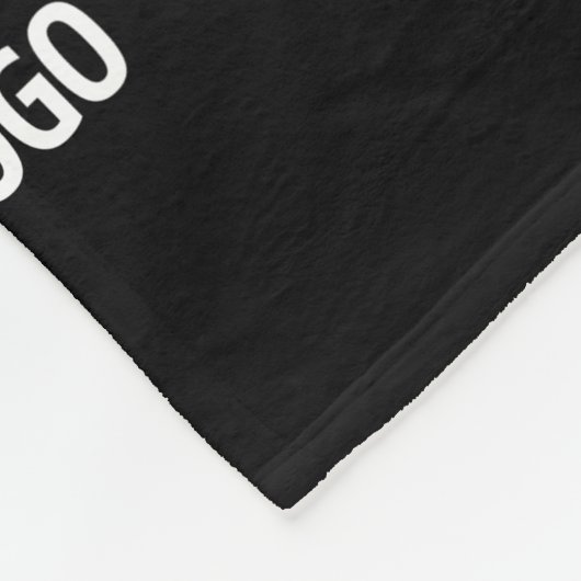 Einzigartiges Muster mit Logo/hochgeladenem Bild Fleecedecke (Ecke)