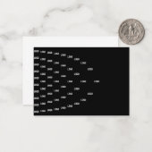 Einzigartiges Muster mit Logo/hochgeladenem Bild Mitteilungskarte (Vorderseite/Rückseite Beispiel)