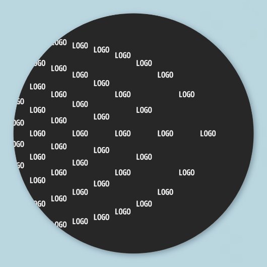 Einzigartiges Muster mit Logo/hochgeladenem Bild Runder Aufkleber