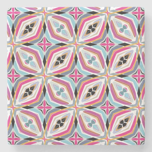 Einzigartiges Muster Steinuntersetzer (Vorderseite)