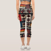 Einzigartiges Muster und Design Capri Leggings (Rückseite)