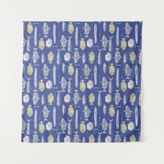 Einzigartiges Muster Wandteppich (Vorderseite (Horizontal))