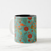 Einzigartiges Muster Zweifarbige Tasse (Vorderseite Links)