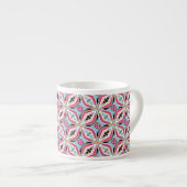 Einzigartiges Musterdesign Espressotasse (Vorderseite Rechts)