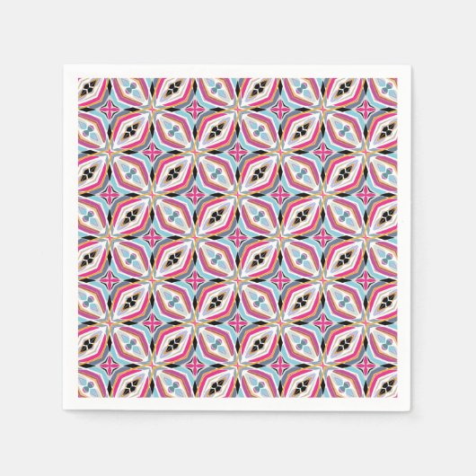 Einzigartiges Musterdesign Serviette (Vorderseite)