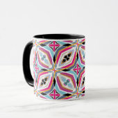 Einzigartiges Musterdesign Tasse (Vorderseite Links)