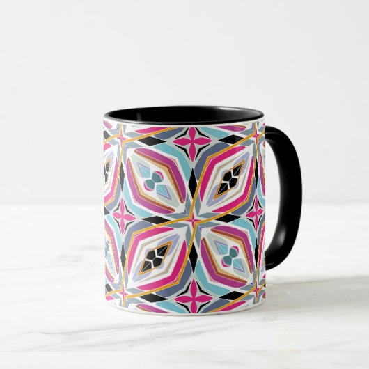 Einzigartiges Musterdesign Tasse (VorderseiteRechts)