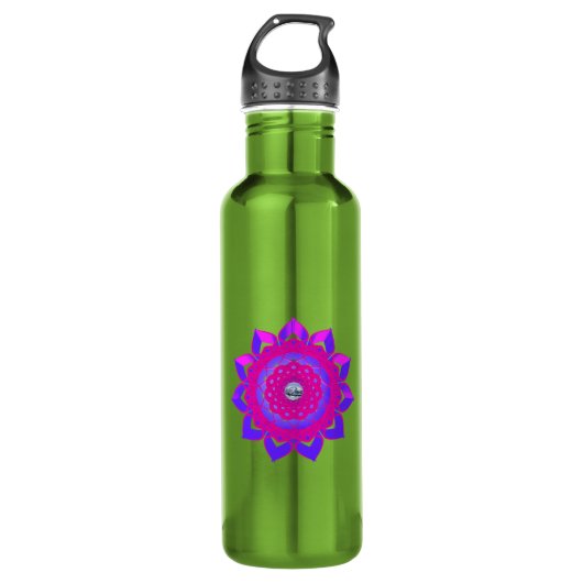 Einzigartiges mystisches Design Edelstahlflasche (Vorderseite)