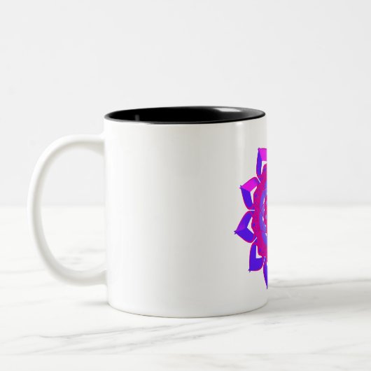 Einzigartiges mystisches Design Zweifarbige Tasse (Links)