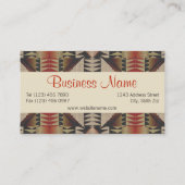 Einzigartiges Native Amerikanische Ureinwohner Tri Visitenkarte (Rückseite)