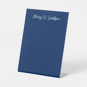 Einzigartiges Navy Blau Klassische Handschrift Sch Sockelschild