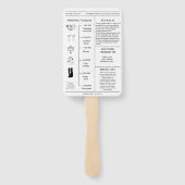 Einzigartiges Newspaper Foto Hochzeitsprogramm Zei Fächer (Rückseite)