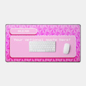 Einzigartiges Niedlich-rosa Retro-Gaming Schreibtischunterlage (Tastatur & Maus)