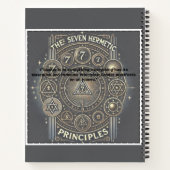 Einzigartiges Notebook mit Hermetic Principles Pri Notizblock (Rückseite)