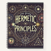 Einzigartiges Notebook mit Hermetic Principles Pri Notizblock (Vorderseite)