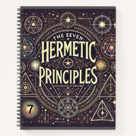 Einzigartiges Notebook mit Hermetic Principles Pri Notizblock