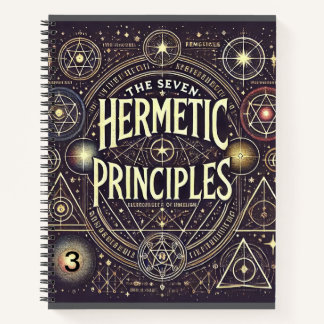 Einzigartiges Notebook mit Hermetic Principles Pri Notizblock